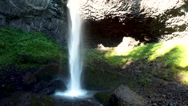 Tournage Dessus Portland Tourné Dessus Des Chutes Latourell Aide Drone — Video