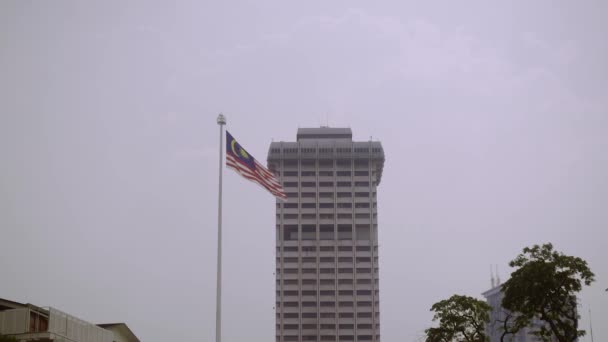 Arte Cámara Lenta Bandera Malaysia — Vídeos de Stock