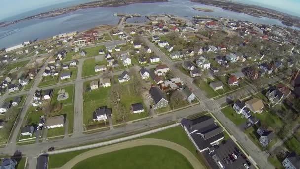 Hermosas Vistas Ciudad Natal Tomadas Dron — Vídeos de Stock