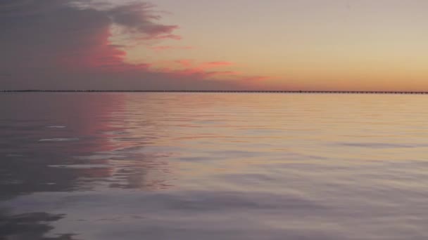 Coucher Soleil Lac Fin Une Autre Journée — Video