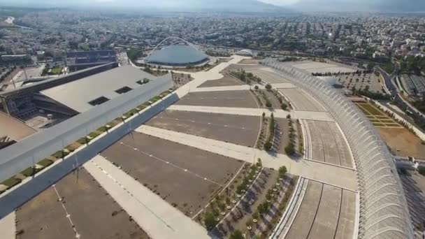 Het Olympisch Park Van Athene Athene Griekenland Een Luchtfoto Van — Stockvideo