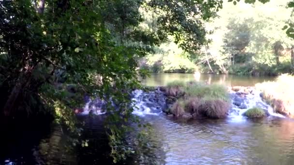 Fiume Vez Arcos Valdevez Portogallo — Video Stock