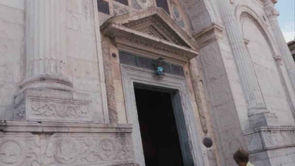 Tempio Malatestiano Römisch Katholische Kirche Rimini — Stockvideo