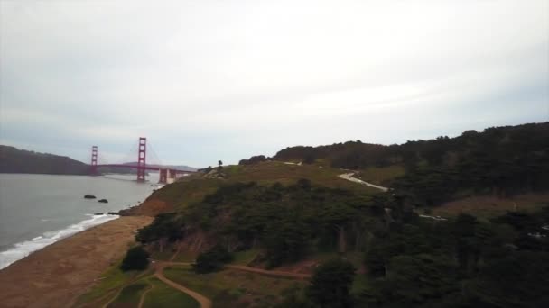 San Francisco Körfez Bölgesi Nin Güzel Şehri Nin Hava Görüntüsü — Stok video