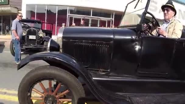 Classic Vintage Cars Trucks — Stock Video