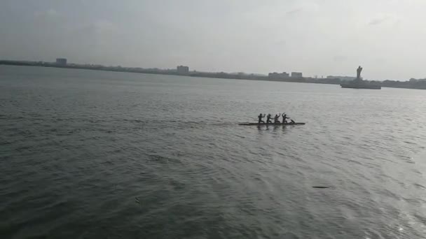 Lago Hussain Sagar Hyderabad — Video Stock