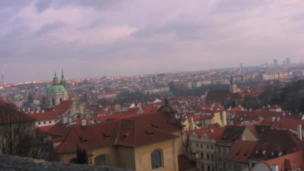 Praga Widok Miasto — Wideo stockowe