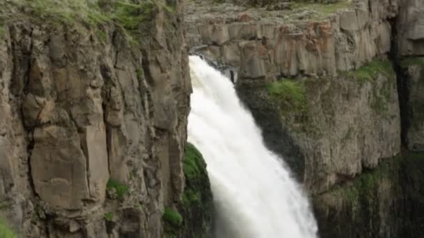 Rozmanité Klipy Odpoledne Krásných Palouse Falls Státě Wasington — Stock video