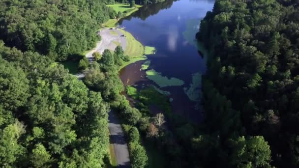 Nagranie Drone Lake Virginia — Wideo stockowe