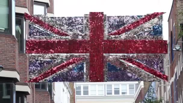 Unijna Flaga Jacka Carnaby Street — Wideo stockowe