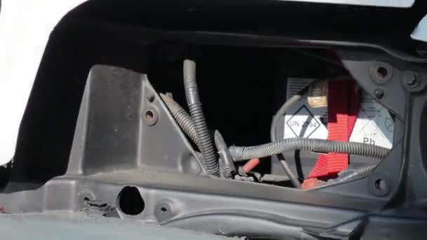 Ağır Çekimde Hız Rampası Olan Bir Yarış Arabasına Bak — Stok video
