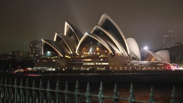 Sydney Opera House Noci Timelapse — Stock video