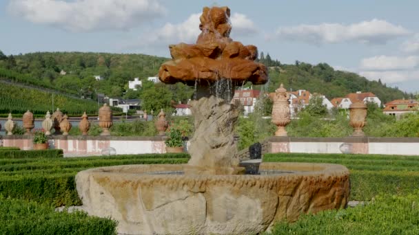 Ancienne Fontaine Château Troja Prague — Video