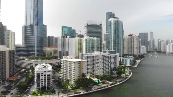 Miami Deki Rıhtım Binaları — Stok video