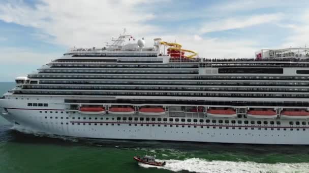 Carnival Vista Saliendo Miami Florida — Vídeos de Stock