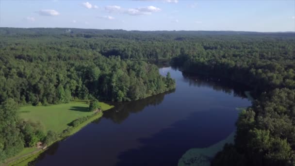 Virginia Lake Drone Beelden — Stockvideo