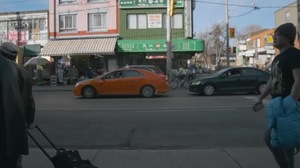 Toronto Ontario Canada Shot Slow Motion People Traditions Chinatown Downtown — Stock video