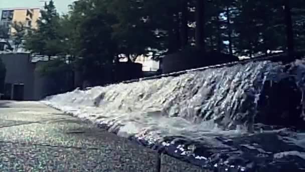 Vodní Fontány Městě — Stock video