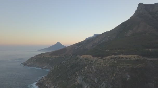 Dramatische Zonsopgang Boven Kaapstad Zuid Afrika — Stockvideo