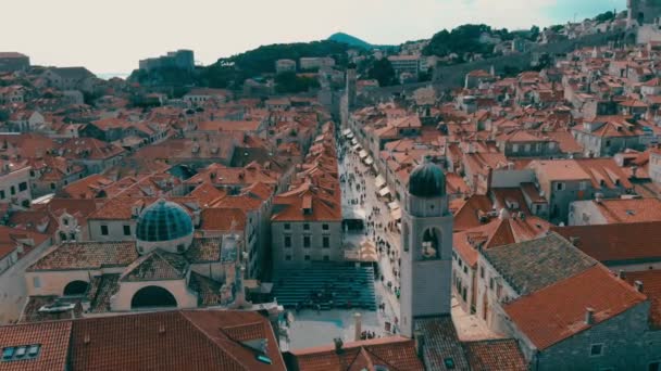 Drone Footage Dubrovnik Croatia — стокове відео
