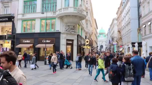 Calle Viena Austria — Vídeos de Stock