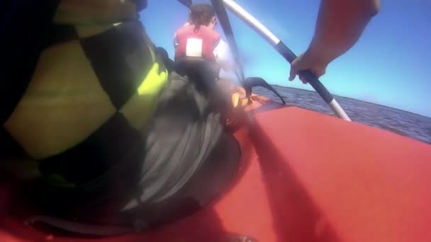 Par Kajakpaddling Florida Keys Bakgrunden — Stockvideo