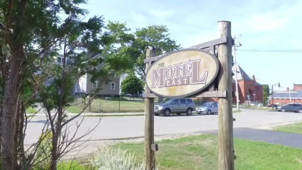 Sinal Motel Genérico Eastport — Vídeo de Stock