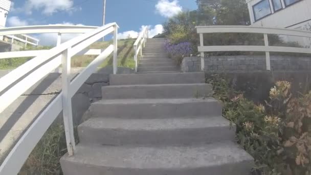 Escalier Difficile Montée Grimstad Norvège — Video