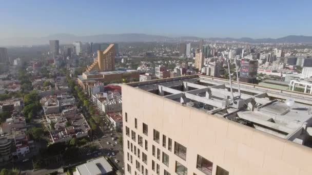 District Financier Mexique Santa Polanco City Aereals Shot — Video