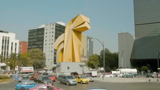 Torre Del Caballito Tower Cdmx Mexico City Shot 100Fps — Αρχείο Βίντεο