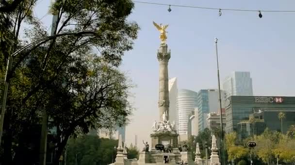Angel Independencia Cdmx Ciudad México 100Fps — Vídeos de Stock