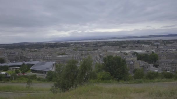 Vista Ciudad Edimburgo Desde Calton Hill — Vídeo de stock