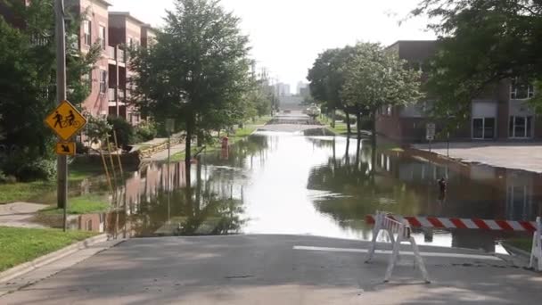 Ruas Inundadas Madison — Vídeo de Stock