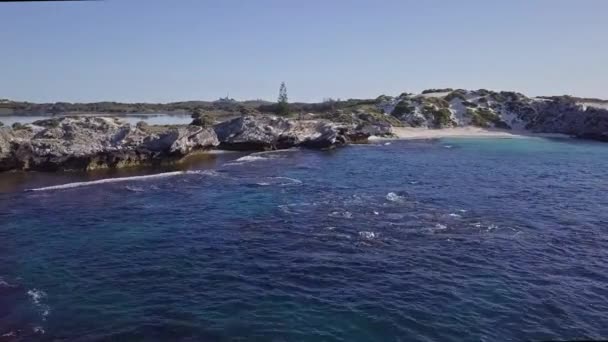 Rottnest Island Met Vuurtoren — Stockvideo
