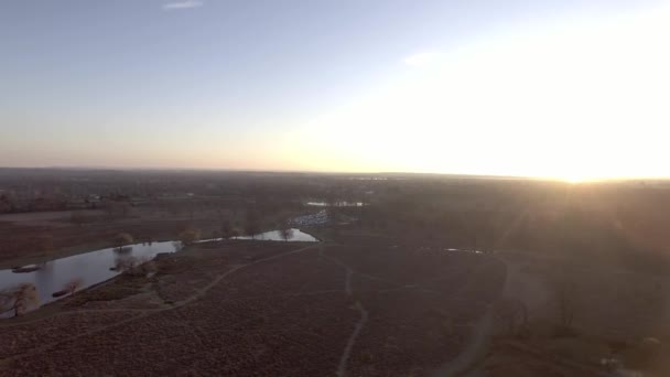 Imágenes Aéreas Forman Parque Londres Otoño — Vídeo de stock