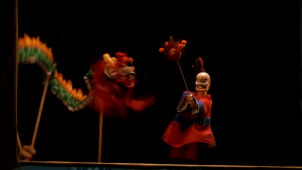 Marioneta Tradicional Cultura China — Vídeo de stock