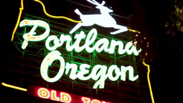 Dit Een Tijdje Geleden Opgenomen Portland Oregon — Stockvideo