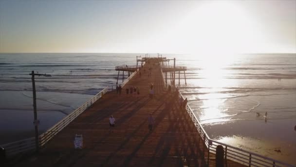 Flygfoto Den Natursköna Kusten Pismo Beach Kalifornien Usa — Stockvideo
