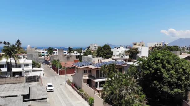 Instalação Painéis Solares Manzanillo México 330W Cada Marca Trina — Vídeo de Stock