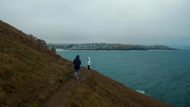 Imagens Viagem Polzeath Cornwall — Vídeo de Stock