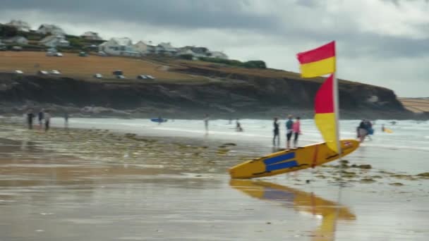 Reisbeelden Van Polzeath Cornwall — Stockvideo