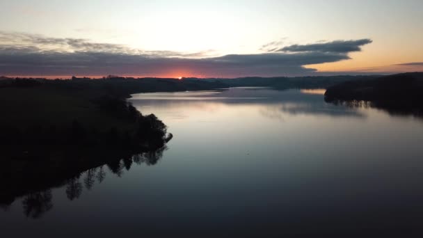 Frup Ein See Der Nähe Von Vejle Dänemark — Stockvideo