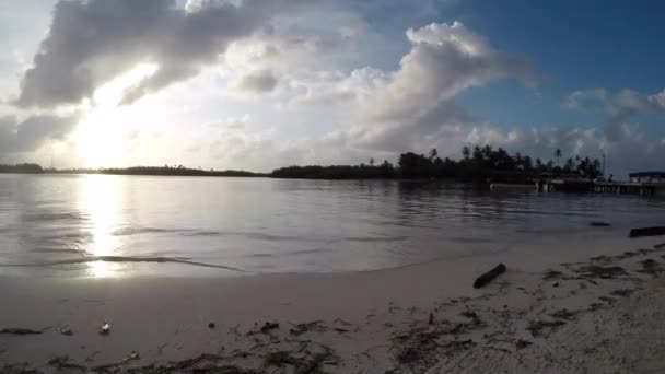 Toto Video Časová Prodleva Pláži Poblíž Yandup Komunity San Blas — Stock video