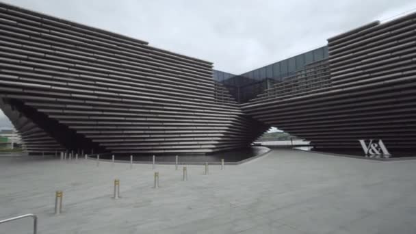 Panning Davanti Museum Dundee Rrs Discovery — Video Stock
