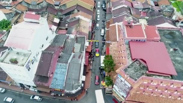 Město Malacca Dopravou — Stock video