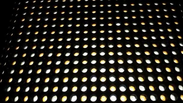 Primer Plano Del Panel Luz Led Móvil — Vídeos de Stock