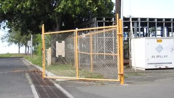 Station Déversement Hydrocarbures Dans Bassin Kewalo Honolulu Hawaï — Video