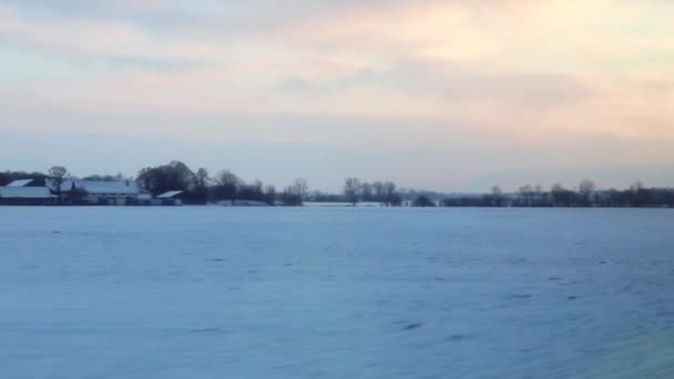 ドイツの冬の風景 — ストック動画