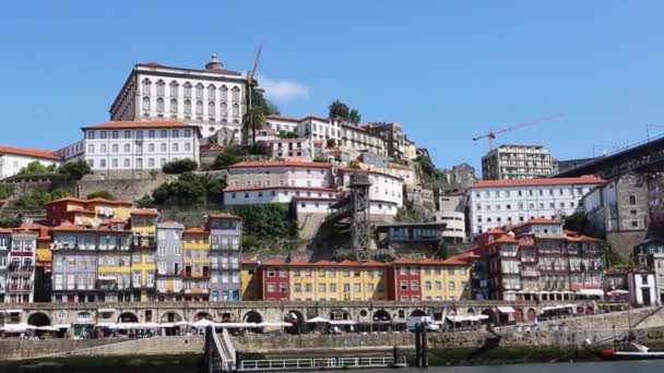 Giro Barca Nel Fiume Douro Porto — Video Stock