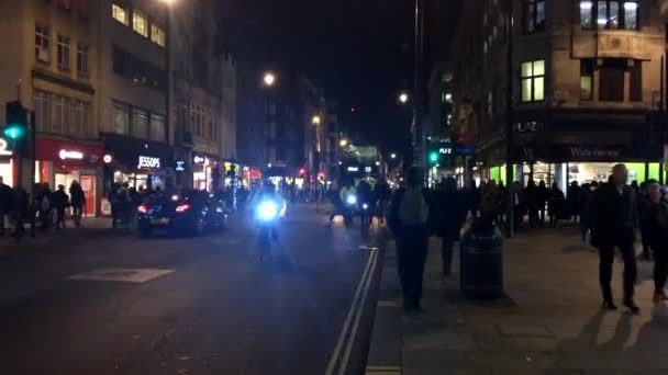 伦敦夜生活的景象 — 图库视频影像